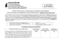 E- Auction Sale Notice पंजाब एण्ड स ंध बैंक