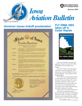 Iowa Aviation Bulletin