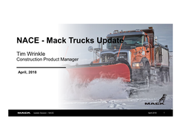 NACE - Mack Trucks Update