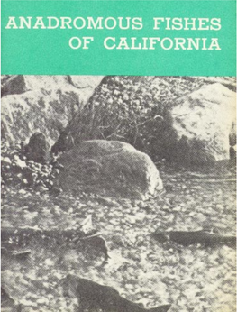 Anadromous Fishes of California