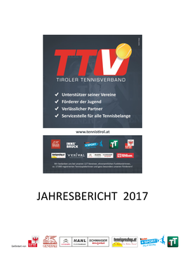 TTV Jahresbericht 2017