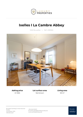 Ixelles I La Cambre Abbey