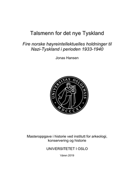 Talsmenn for Det Nye Tyskland