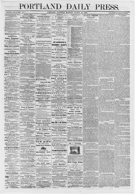 Portland Daily Press: March 14,1868