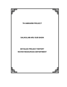 Tn Iamwarm Project Salikulam-Aru Sub Basin Detailed