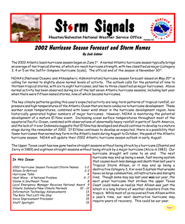 New Storm Signals