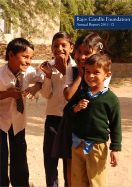 Annual Report 2011-12 “Children Are a Picture of the World’S Future" - Rajiv Gandhi