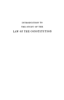 La'v of the Constitution Introduction