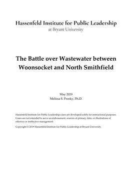 The Battle Over Wastewater Between Woonsocket and North Smithfield