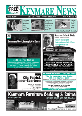 FREE KENMARE NEWS June 2010 087 2513126 • 087 2330398 Vol 7, Issue 5