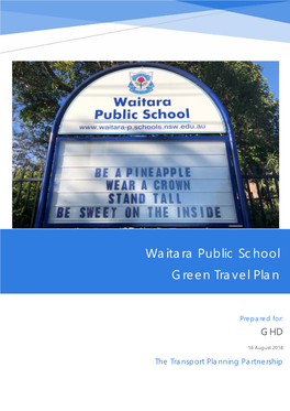 Waitara Public School Green Travel Plan