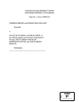 Diaz-Balart V. Scott Case Files