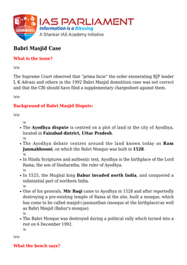 Babri Masjid Case