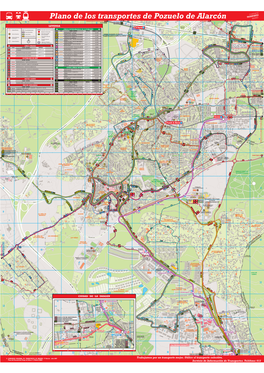 Plano De Los Transportes De Pozuelo De Alarcón