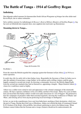 The Battle of Tanga - 1914 Af Geoffrey Regan