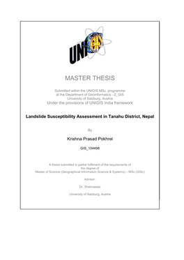 Master Thesis