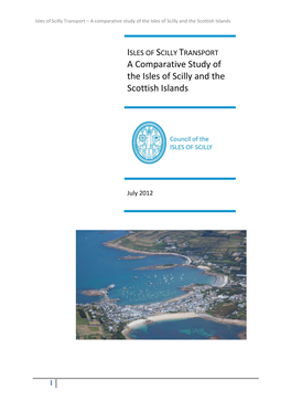 A Comparative Study of the Isles of Scilly and the Scottish Islands