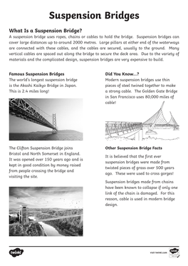 Suspension Bridges