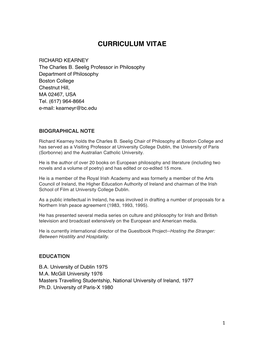 Curriculum Vitae