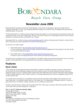 Newsletter June 2008