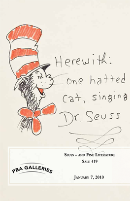 Seuss - and Fine Literature Sale 419