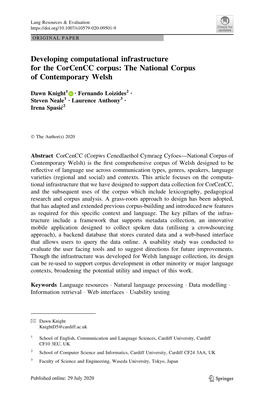The National Corpus of Contemporary Welsh