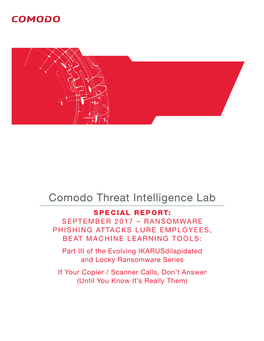 Comodo Threat Intelligence