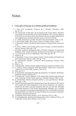 1 Concepts of Europe in a Polish Political Tradition