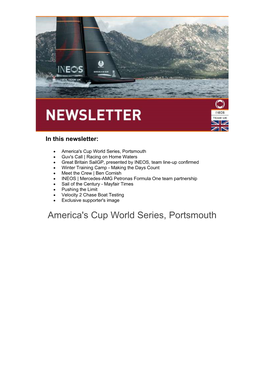 America's Cup World Series, Portsmouth