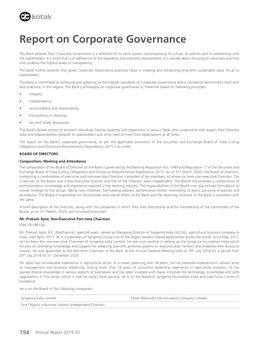 Report on Corporate Governance