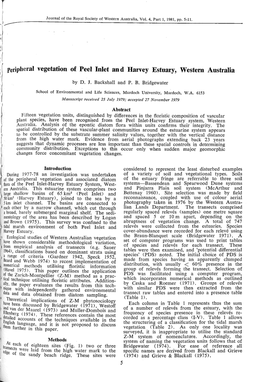 Ok,,L Peripheral Vegetation of Peel Inlet and Harvey Estuary, Western