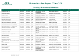 Health - DNA Test Report: DNA - CNM
