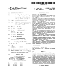 (12) United States Patent (10) Patent No.: US 8,211,907 B2 Hayashibe Et Al