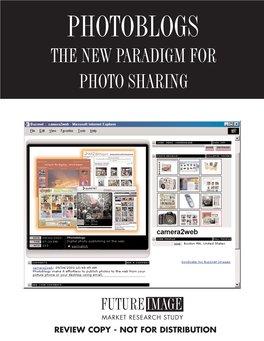 Photoblogs New Paradigm for Photo Sharing