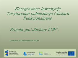 Projekt „Zielony LOF”