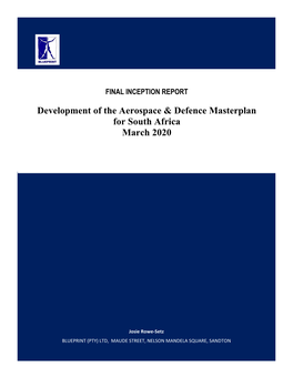 Development of the Aerospace & Defence Masterplan for South