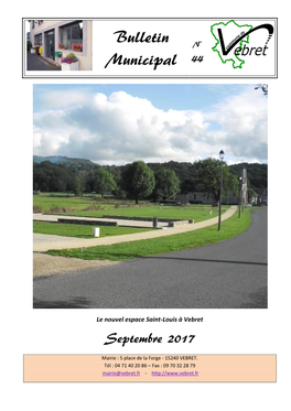 Bulletin Municipal Est Édité Sur Papier Par Nos Soins