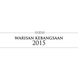 Warisan Kebangsaan 2015 Warisan Kebangsaan 2015