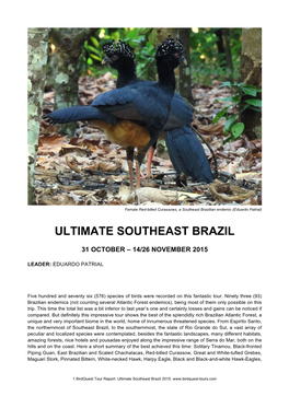 Ultimate Southeast Brazil 2015