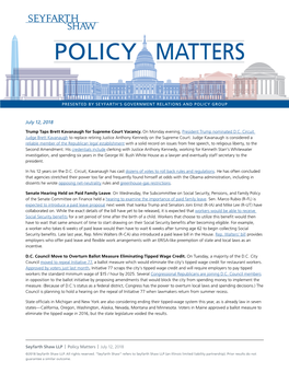 Policy Matters