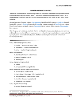 List Effective 06/09/2015 Pet Industry Joint Advisory Council Page 1