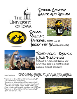 Hawkeyes ​(Team Name) Herky the Hawk ​(Mascot) Traditions