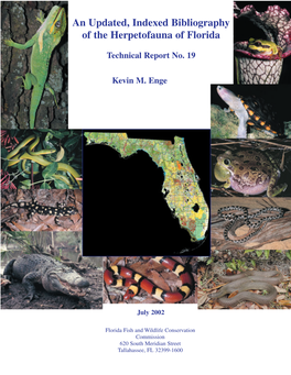 An Updated, Indexed Bibliography of the Herpetofauna of Florida