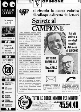 Scrivete Al CAMPIONE