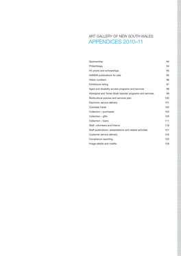 Appendices 2010–11