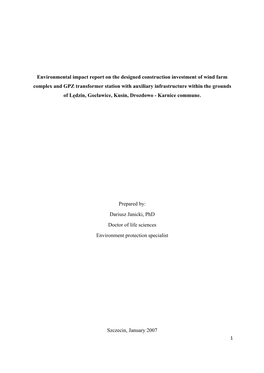 Environmental Impact Report