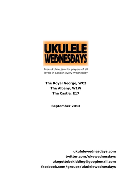 Wednesdays Songbook