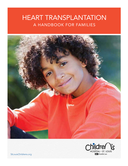 Heart Transplantation a Handbook for Families