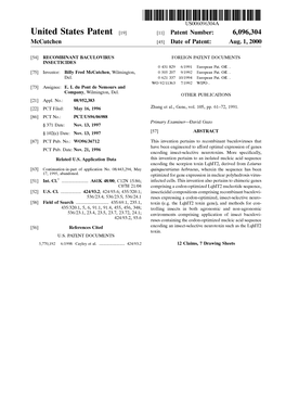 United States Patent (19) 11 Patent Number: 6,096,304 Mccutchen (45) Date of Patent: Aug