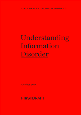 Understanding Information Disorder